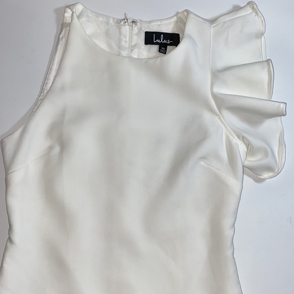 Lulu's Sleeveless Cocktail Dress Size XS Off White Party Evening Mini NWT‎ - Picture 4 of 9